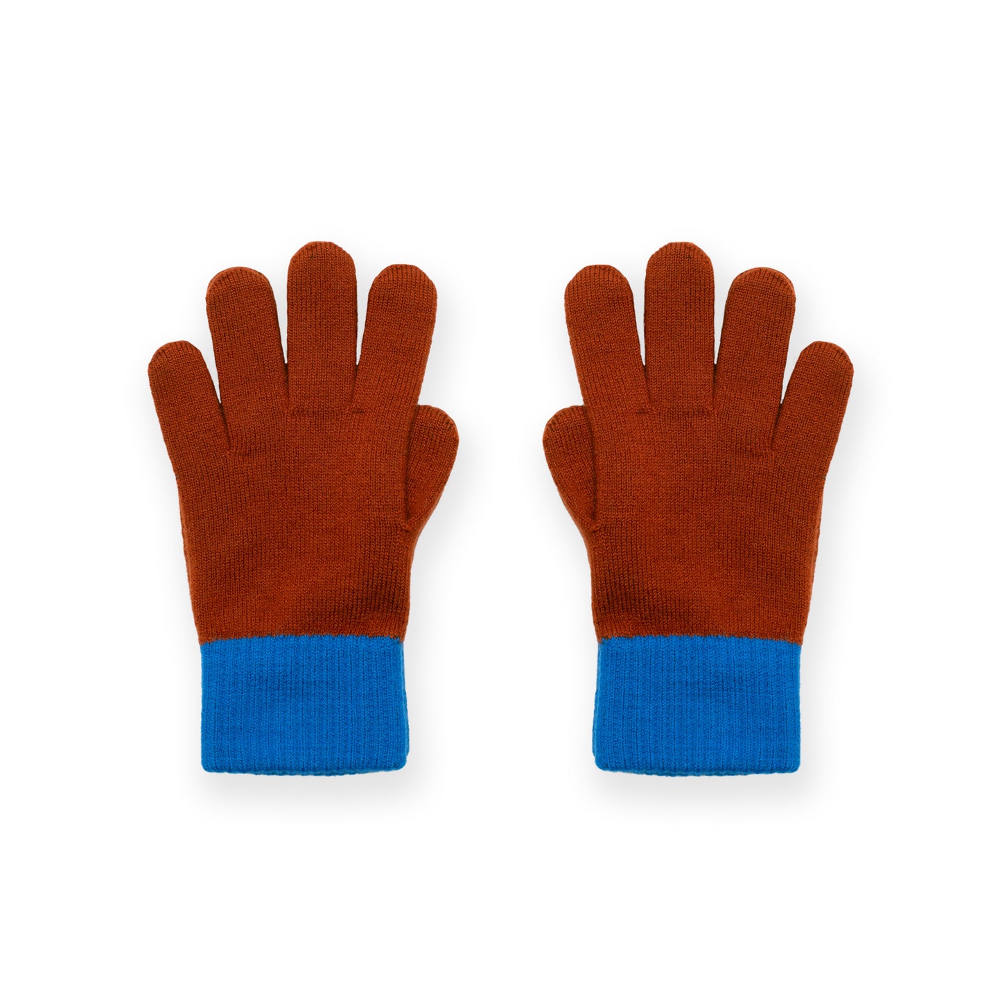 Gloves burnt orange